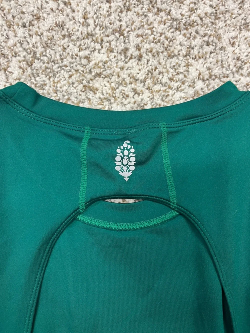 Free People Heritage Green Backless Tank Dress with shorts and pockets - Picture 3 of 7